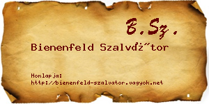 Bienenfeld Szalvátor névjegykártya